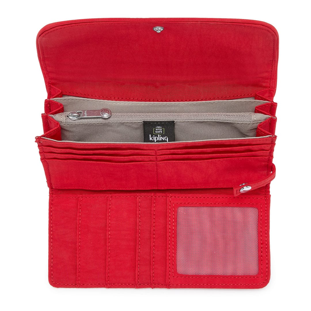 KIPLING-MONEY LAND-Large Wallet-Red Rouge-I4191-Z33