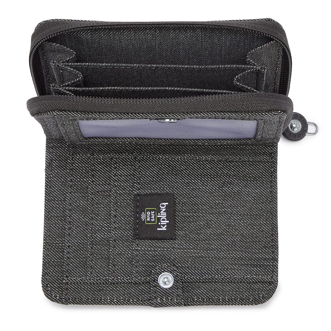 Kipling Money Love Black Peppery Medium Wallet C2I4690-78S