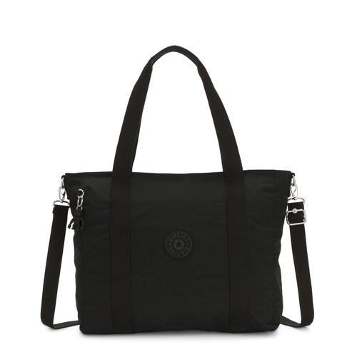 KIPLING Asseni Black Noir Large tote (Tote with Detachable Shoulder Strap) I5444-P39
