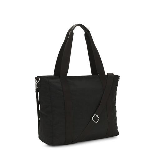 KIPLING Asseni Black Noir Large tote (Tote with Detachable Shoulder Strap) I5444-P39