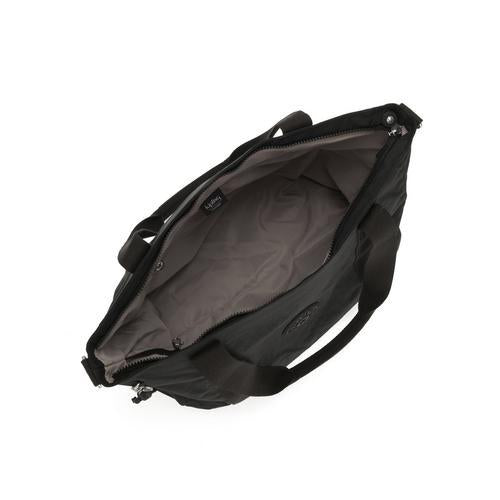 KIPLING Asseni Black Noir Large tote (Tote with Detachable Shoulder Strap) I5444-P39