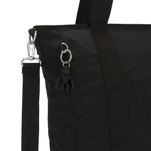 KIPLING Asseni Black Noir Large tote (Tote with Detachable Shoulder Strap) I5444-P39