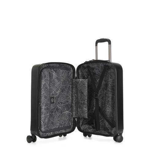 Kipling-Curiosity S-Small cabin size wheeled luggage-Black Noir-I5993-P39
