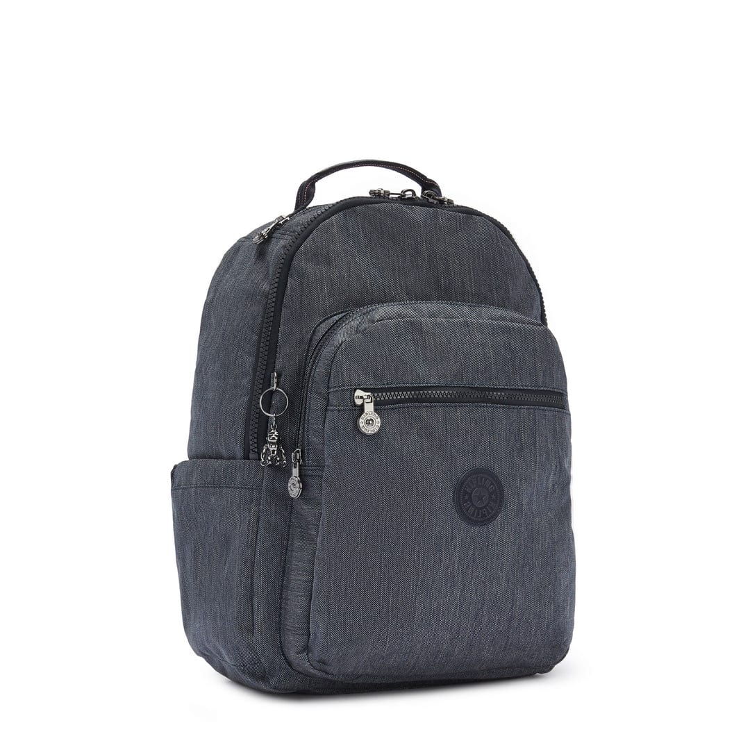 KIPLING-Seoul-Large Backpack-Active Denim-I6363-25E