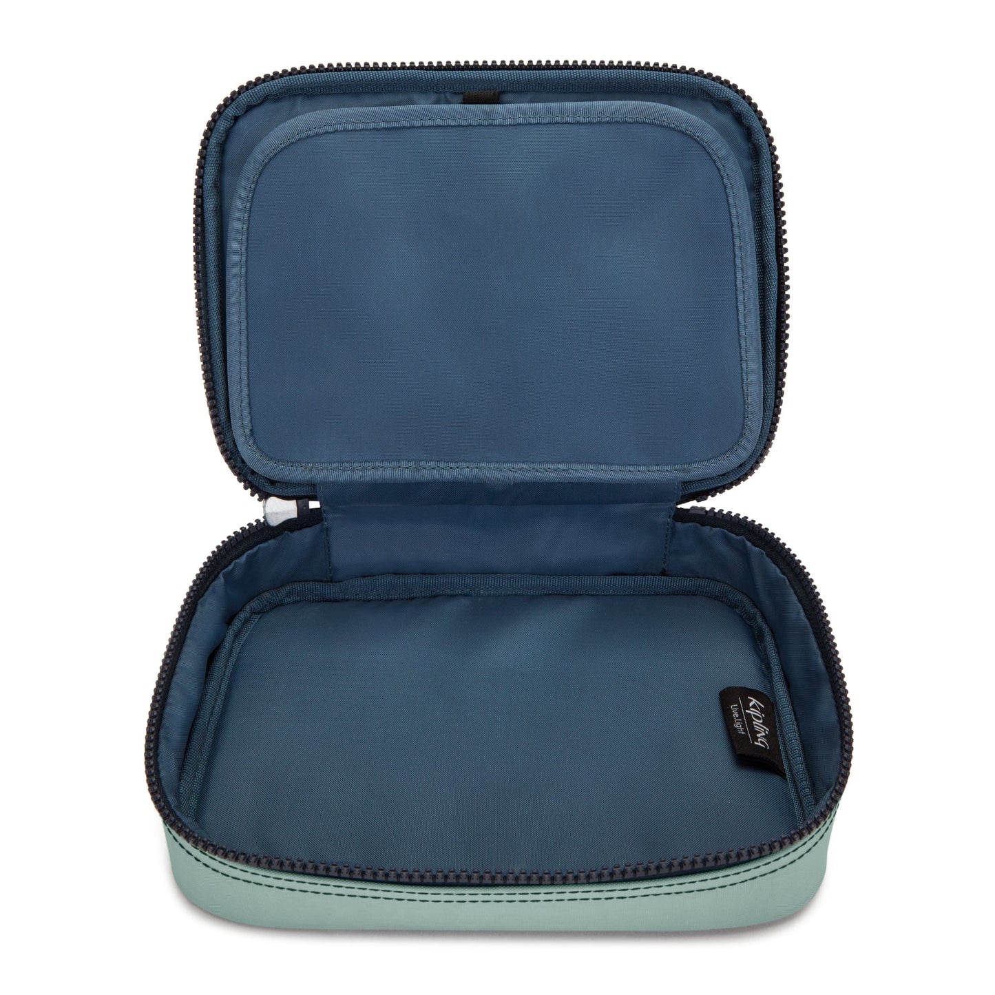 Kipling 100 Pens Sea Green Block Large Pencase C209405-P3W