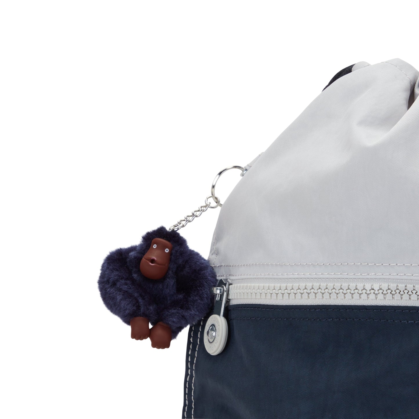 Kipling-Supertaboo-Medium Drawstring Bag-True Blue Grey-09487-U84