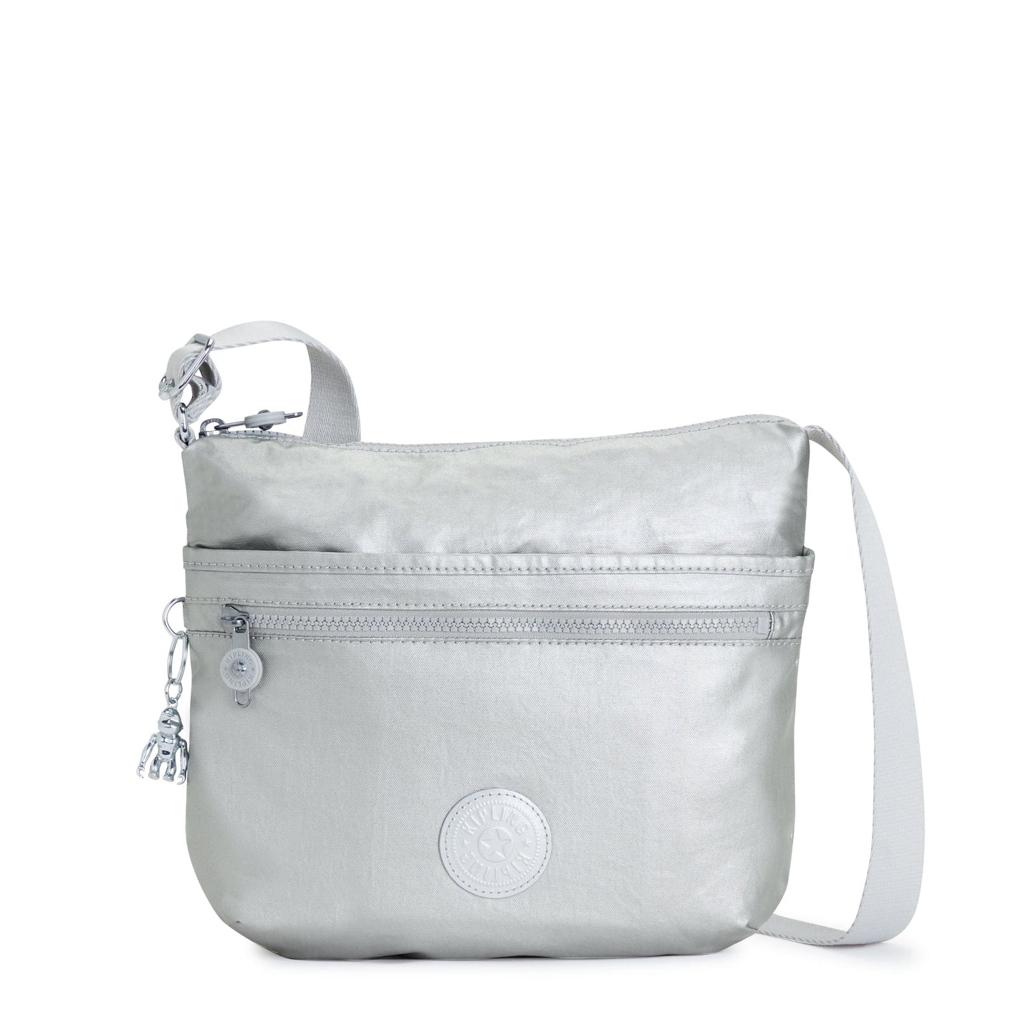 KIPLING-Arto-Medium crossbody-Bright Metallic-10878-QD7