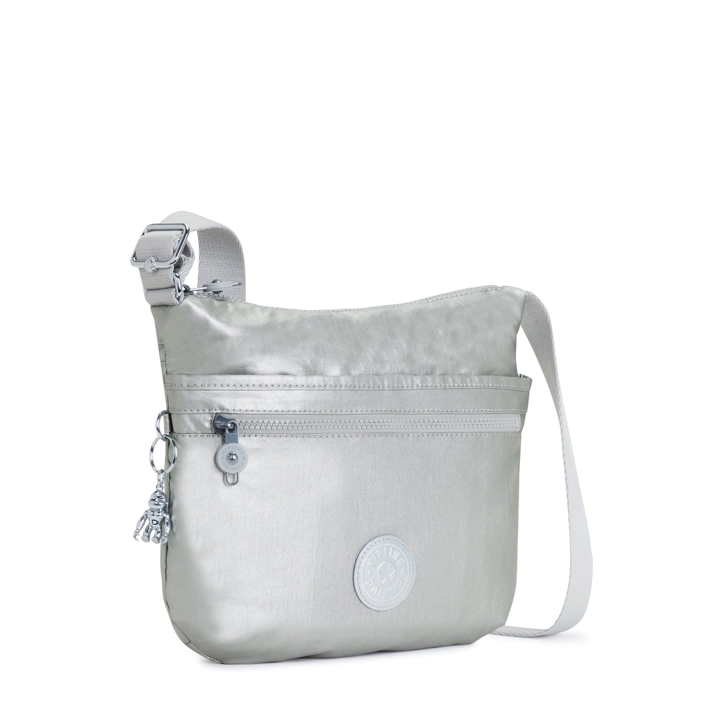 KIPLING-Arto-Medium crossbody-Bright Metallic-10878-QD7
