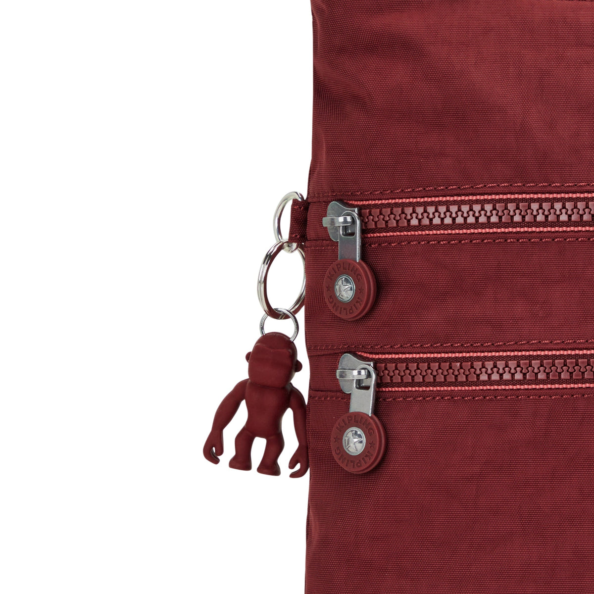 Kipling-Alvar-Medium Crossbody-Flaring Rust-13335-A1N