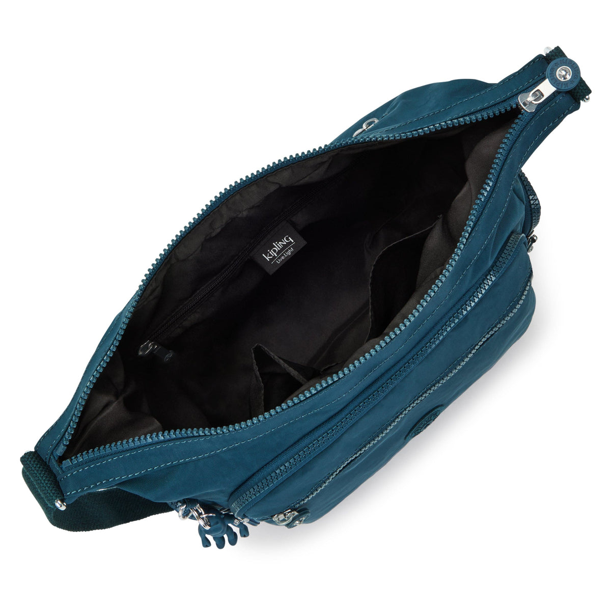 Kipling-Gabbie-Medium Crossbody-Cosmic Emerald-15255-5Hc