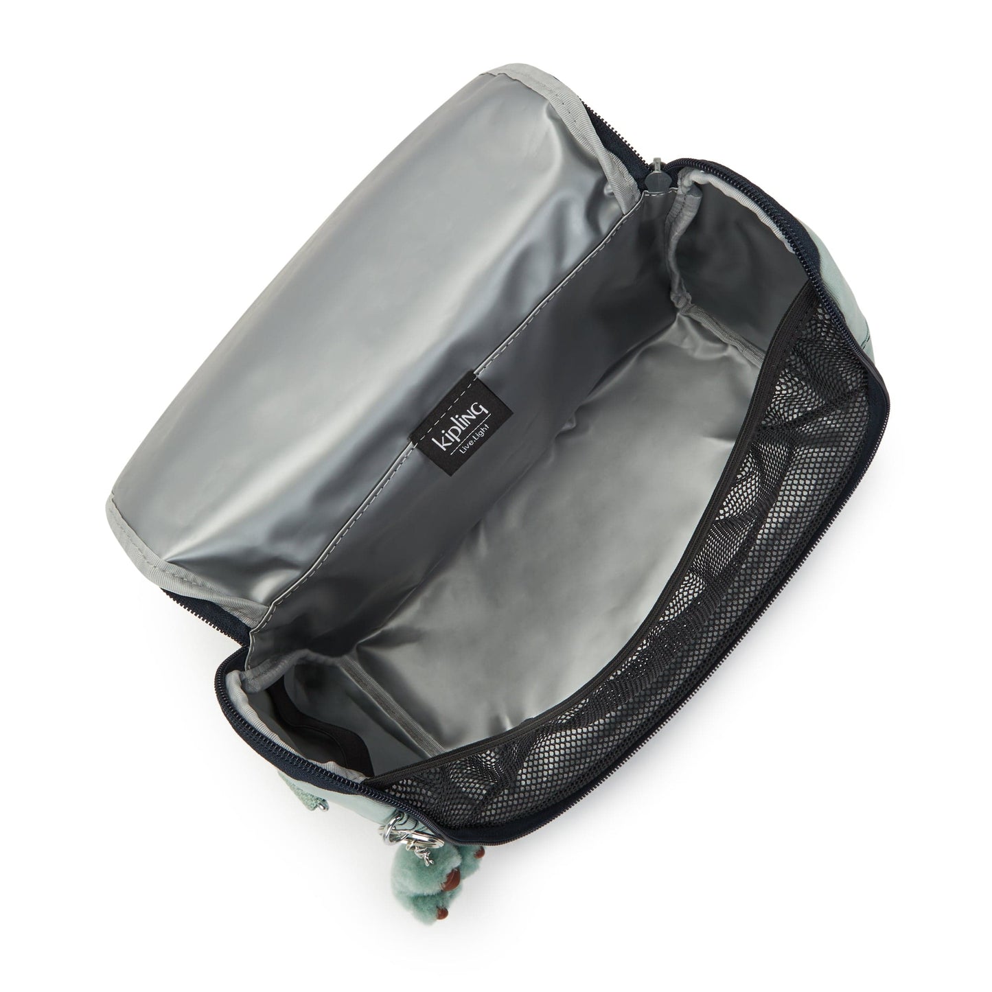 Kipling-New Kichirou-Large Lunchbox (With Trolley Sleeve)-Sea Green Block-15289-P3W