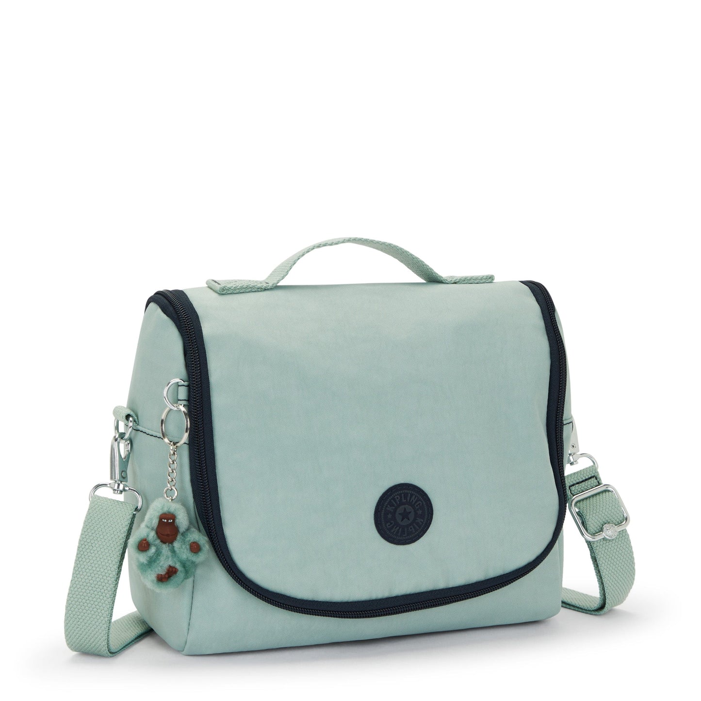 Kipling-New Kichirou-Large Lunchbox (With Trolley Sleeve)-Sea Green Block-15289-P3W
