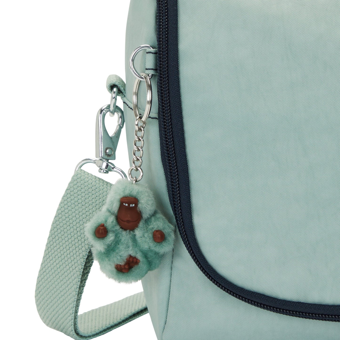 Kipling-New Kichirou-Large Lunchbox (With Trolley Sleeve)-Sea Green Block-15289-P3W