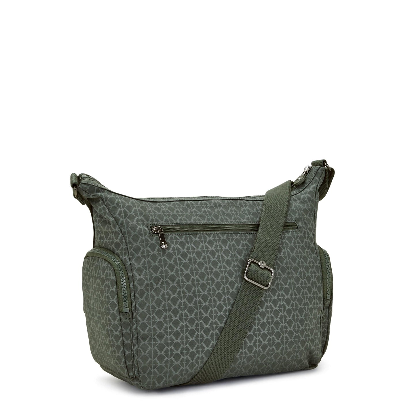 Kipling-Gabbie-Medium Crossbody-Sign Green Embosse-22621-F6C