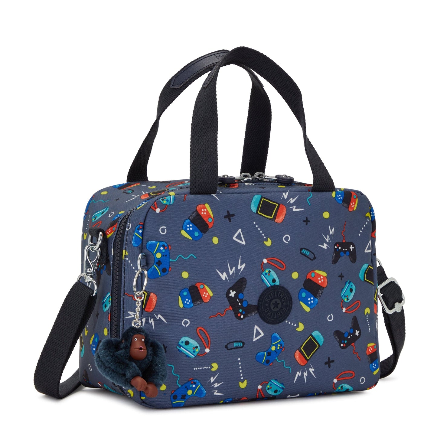 Kipling-Miyo-Large Lunchbox (With Trolley Sleeve)-Gaming Grey-I2989-T6T