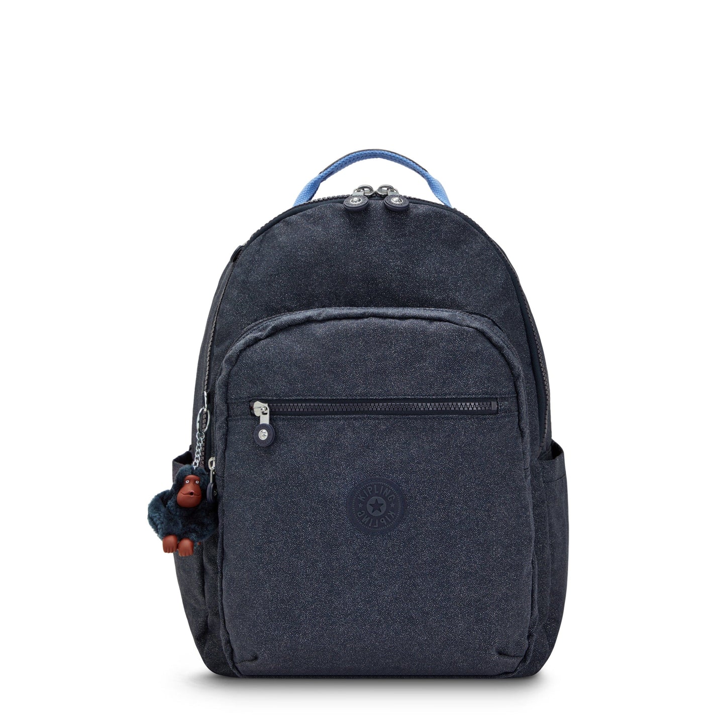 KIPLING-Seoul-Large Backpack-True Bl Glitter-I3040-U18