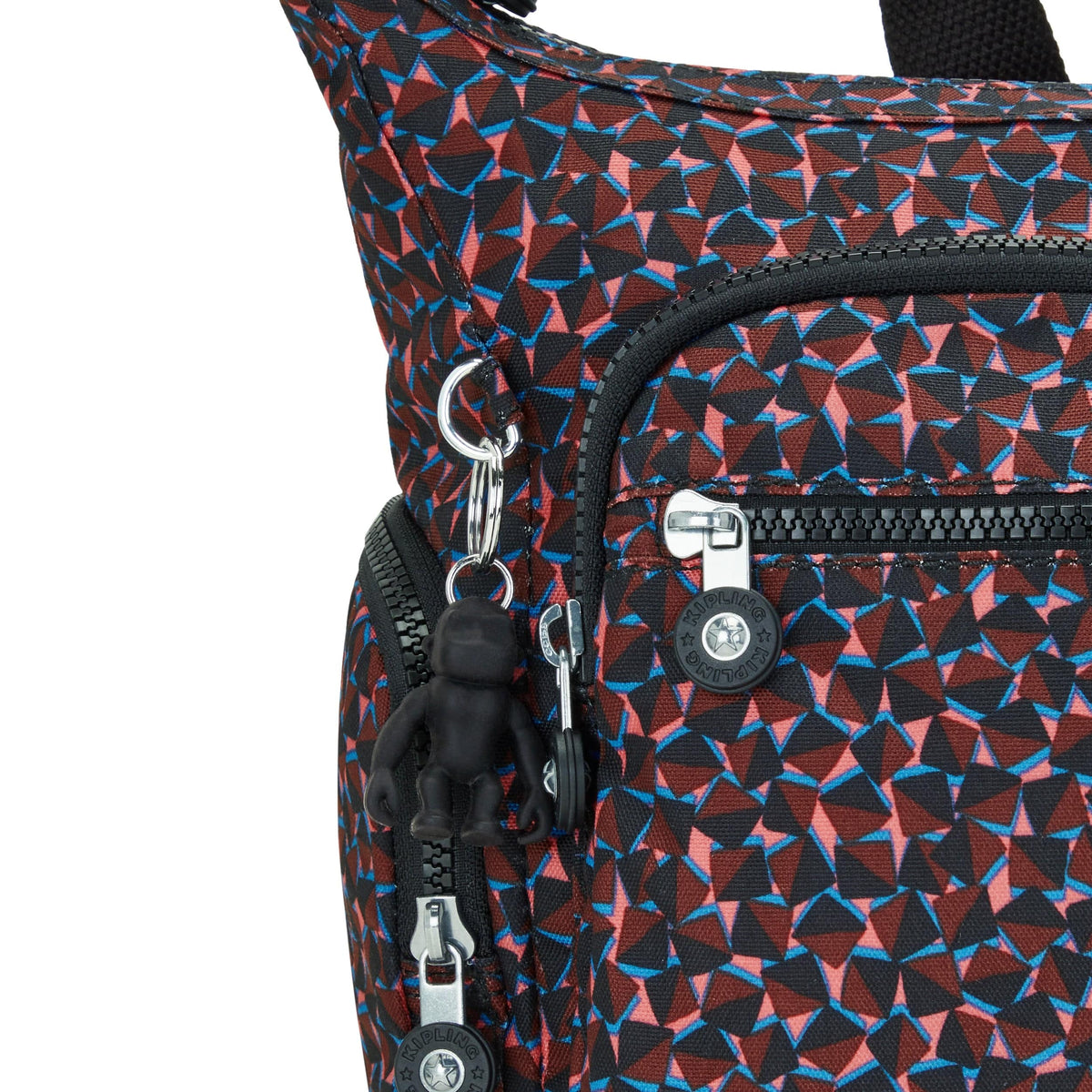 Kipling-Gabbie-Medium Crossbody-Happy Squares-I3186-B3X