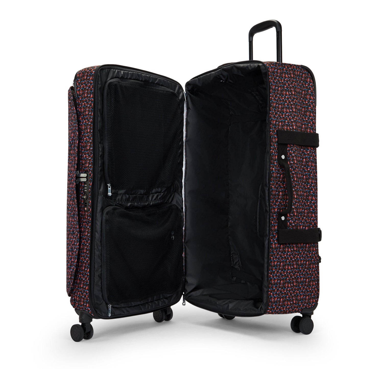 Kipling-Spontaneous L-Large Wheeled Luggage-Happy Squares-I3397-B3X