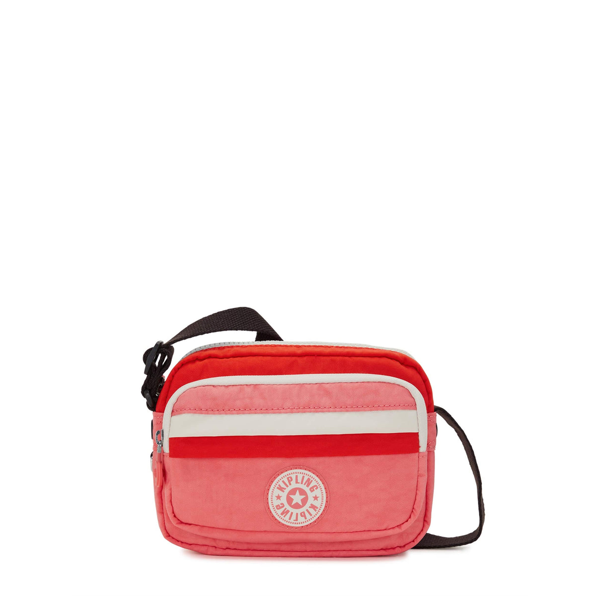 KIPLING-Sisko-Small Crossbody-Tango Pink Block-I3615-S7M