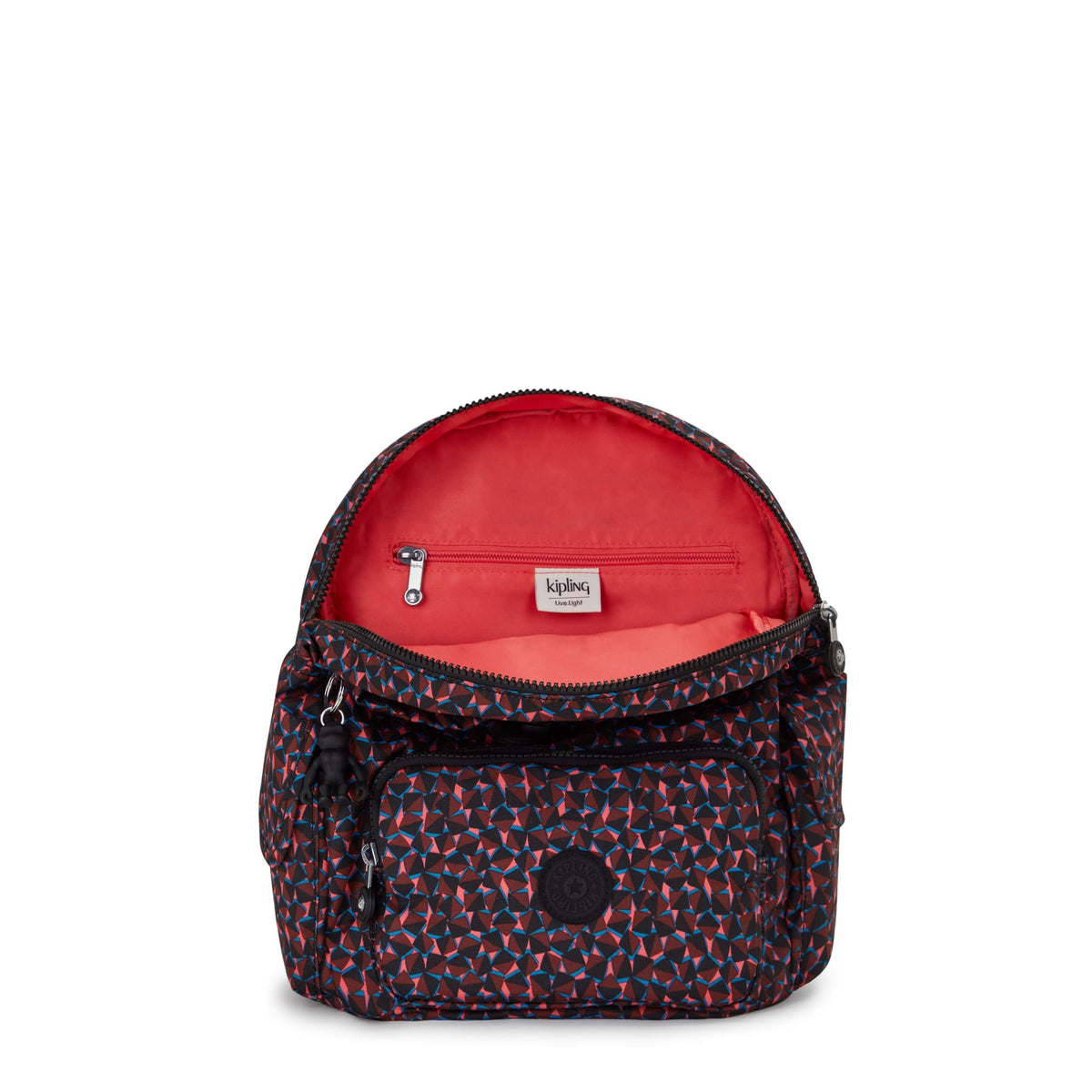 Kipling-City Pack S-Small Backpack-Happy Squares-I4581-B3X