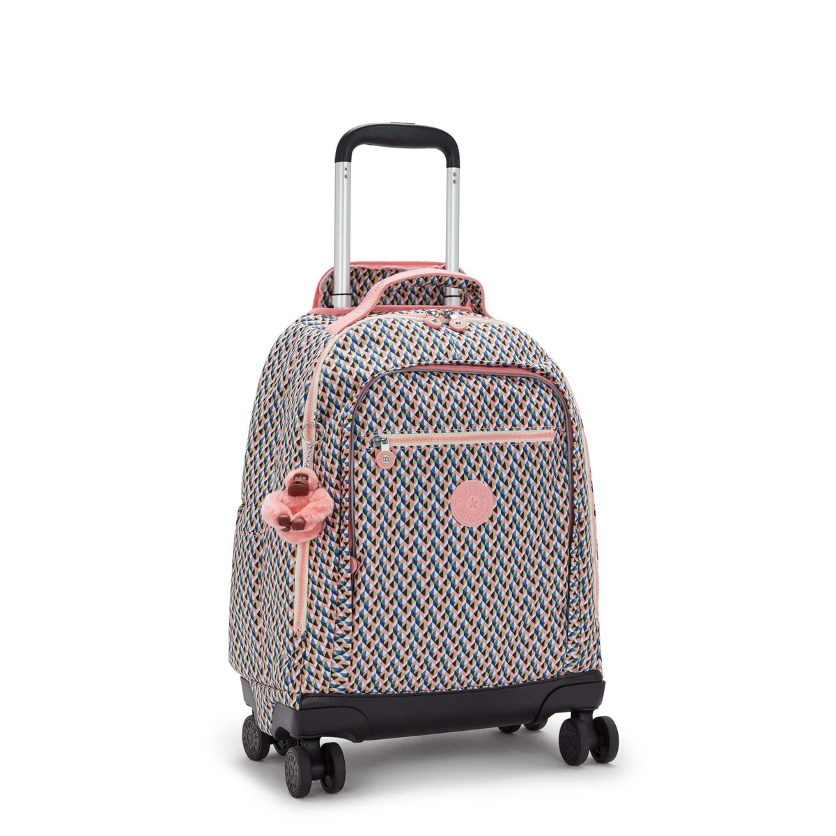 KIPLING-New Zea-Large wheeled backpack (with laptop protection)-Girly Geo-I4674-Z84