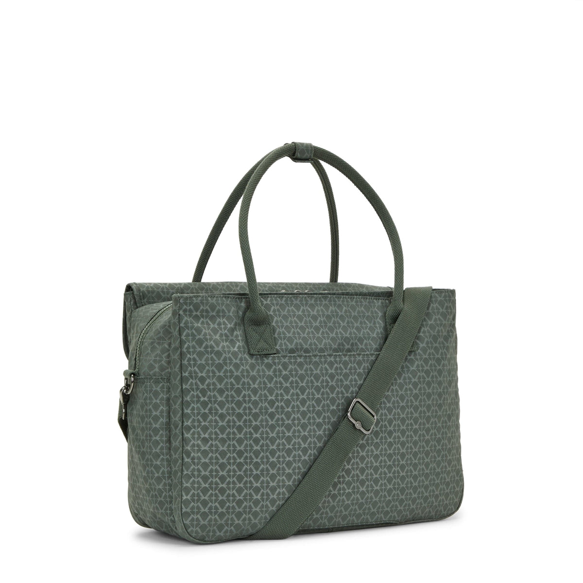 Kipling-Superworker-Working Bag (With Removable Shoulderstrap)-Sign Green Embosse-I4718-F6C