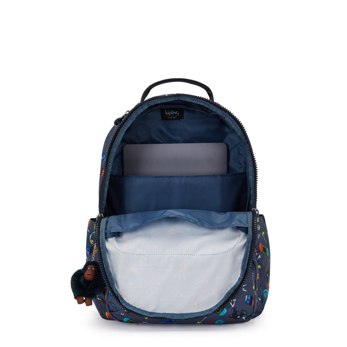 Kipling-Seoul-Large Backpack-Gaming Grey-I4851-T6T