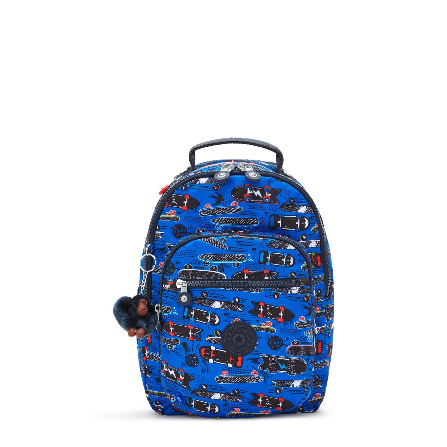 KIPLING-Seoul S-Small Backpack (With Laptop Protection)-New Scate Prt S-I5357-Y35