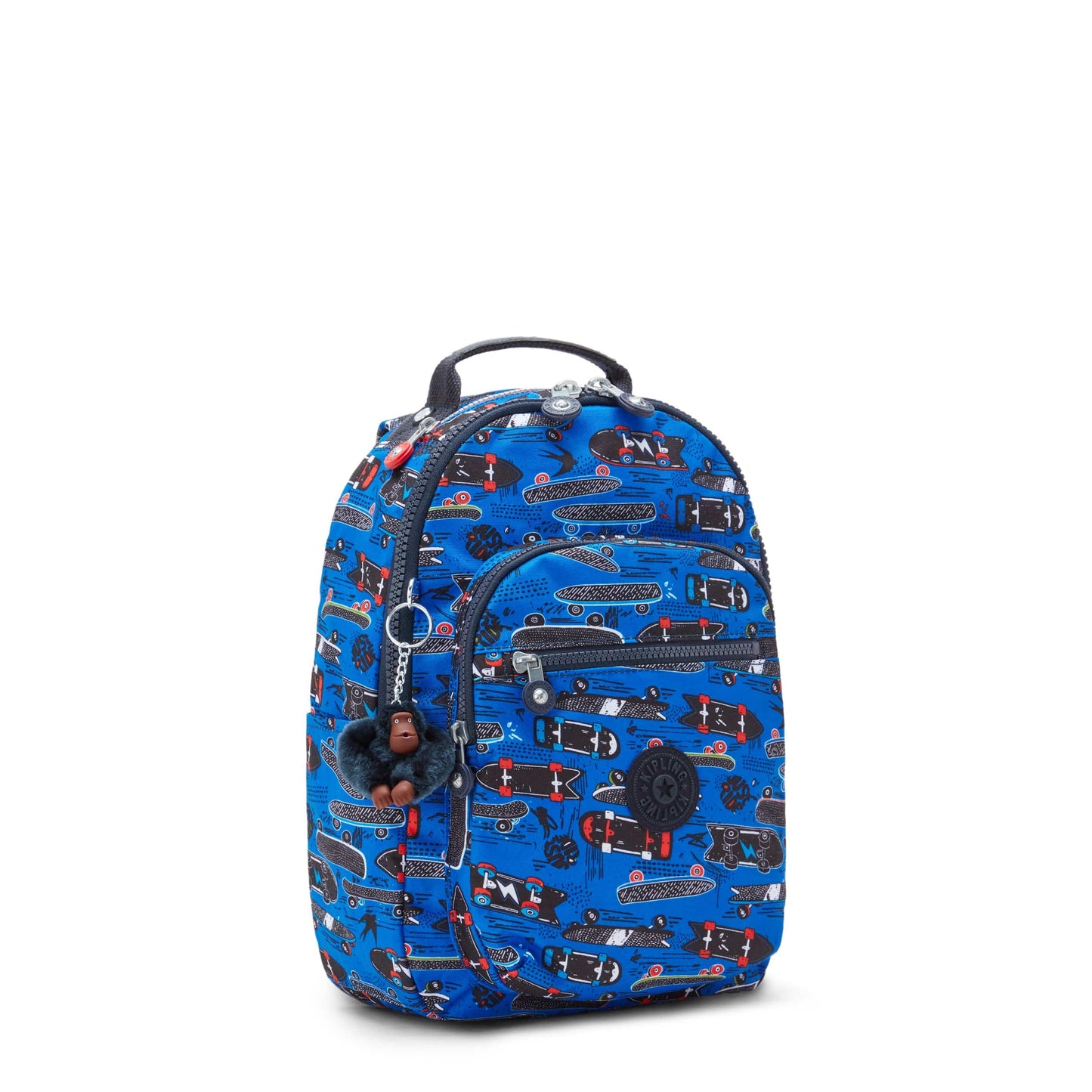 KIPLING-Seoul S-Small Backpack (With Laptop Protection)-New Scate Prt S-I5357-Y35