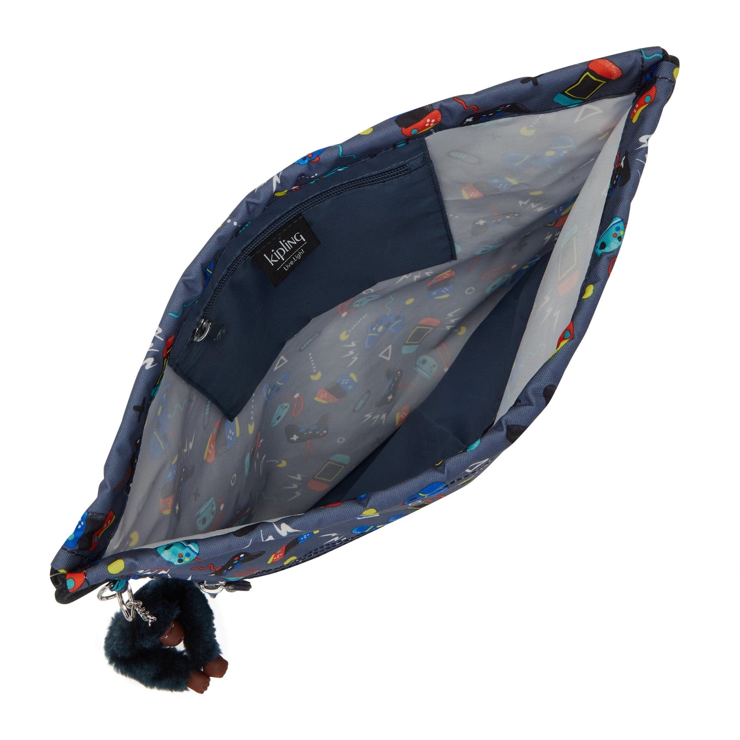 Kipling-Supertaboo-Medium Backpack (With Drawstring)-Gaming Grey-I5637-T6T