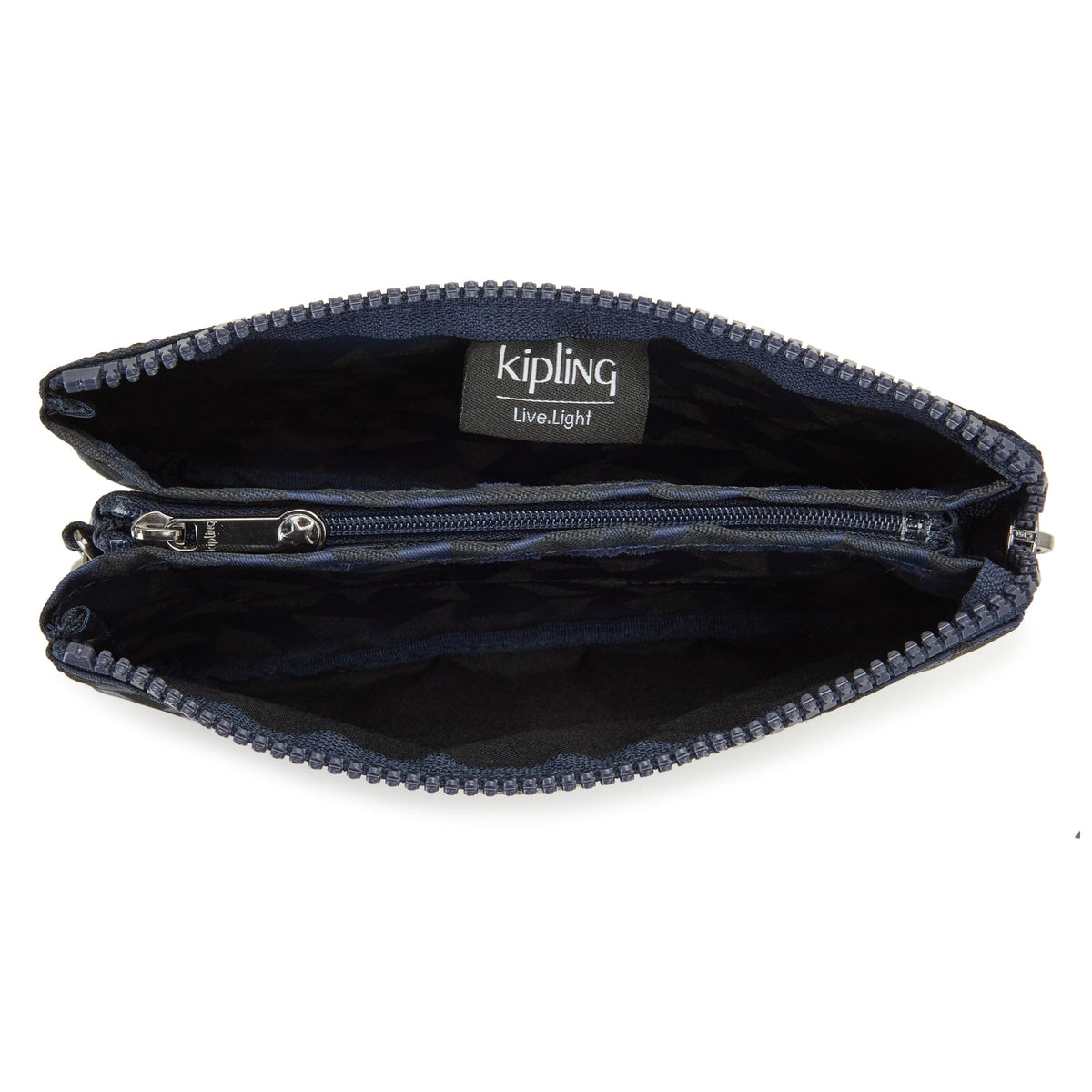 Kipling-Creativity L-Large Purse-Endless Navy Jacquard-I5688-3Qa