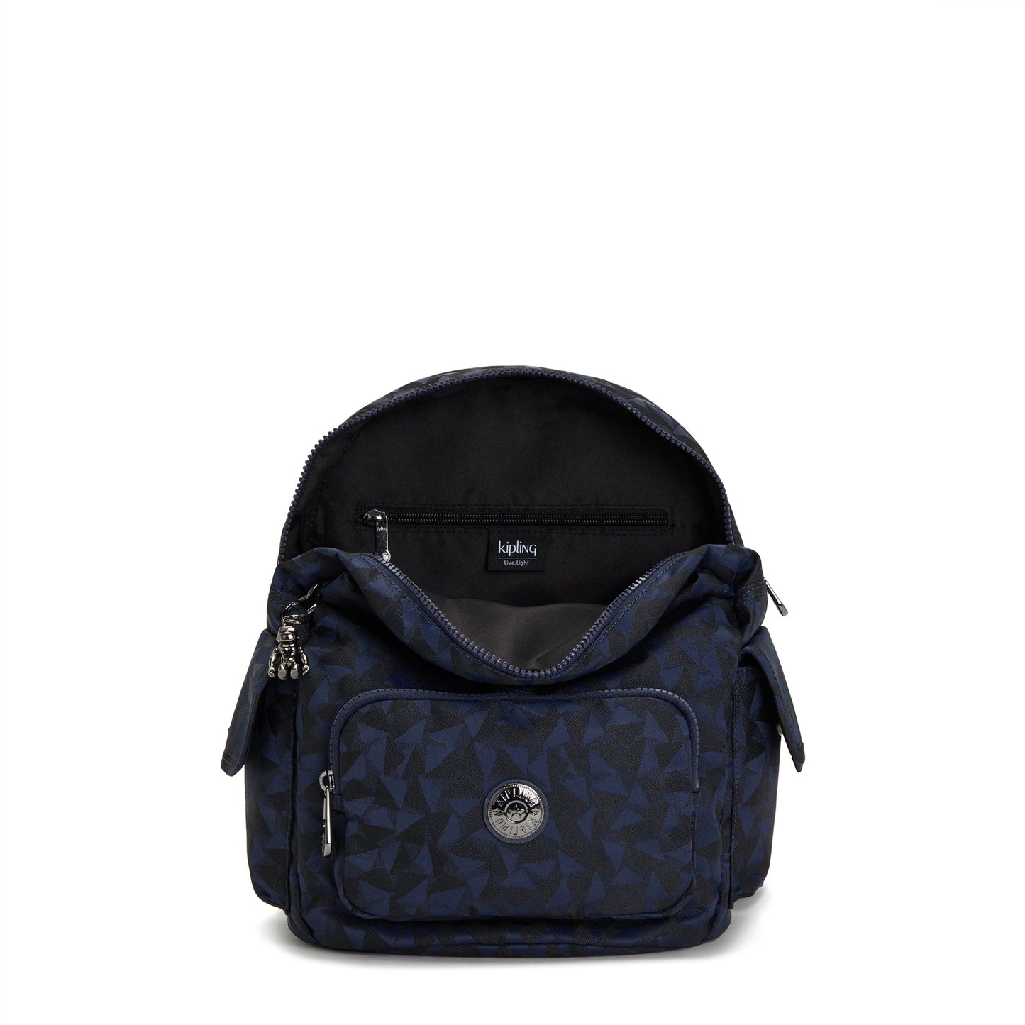 Kipling-City Pack S-Small Backpack-Endless Navy Jacquard-I5821-3Qa