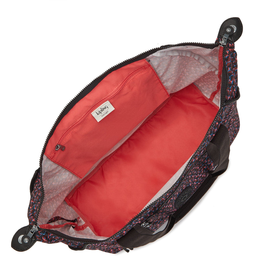 Kipling-Art M-Large Tote-Happy Squares-I6004-B3X – Jashanmal Bahrain