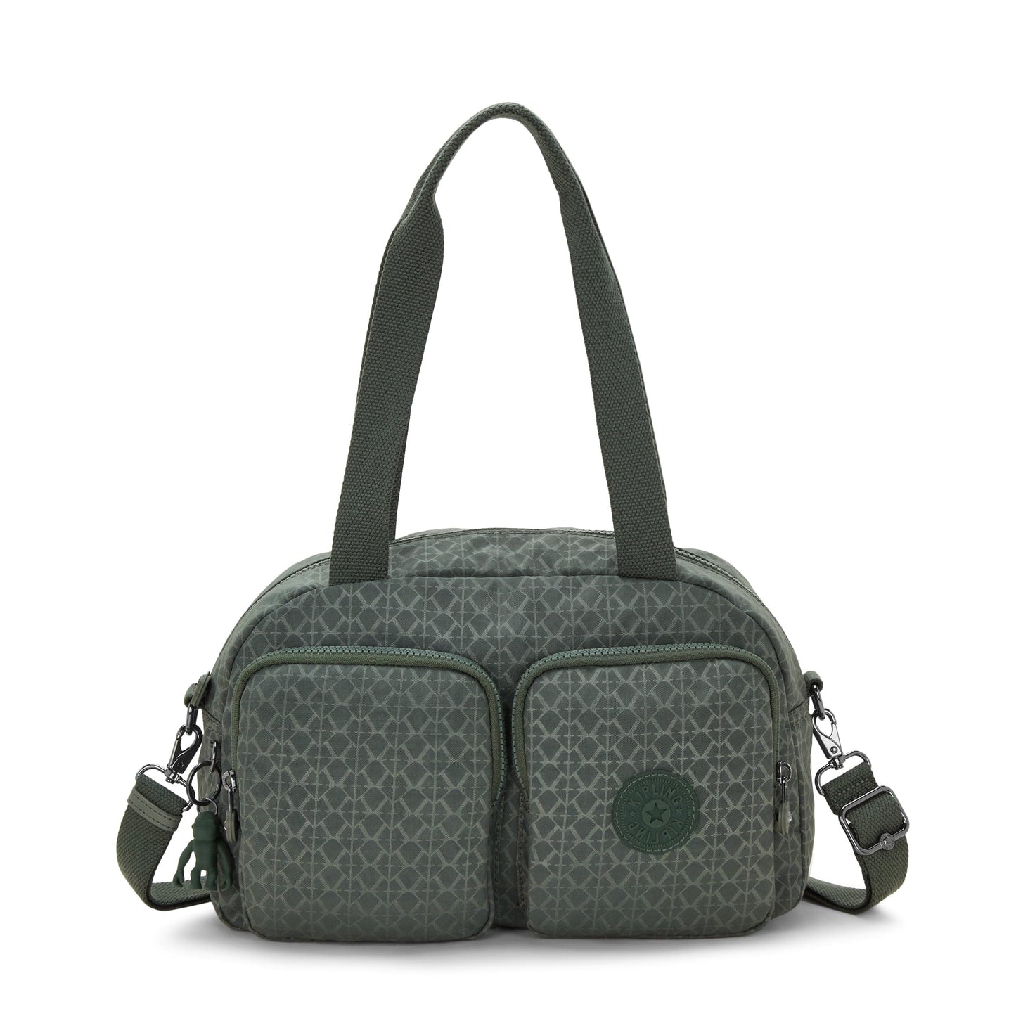 KIPLING-Cool Defea-Medium Shoulderbag (With Removable Shoulderstrap)-Sign Green Embosse-I6017-F6C