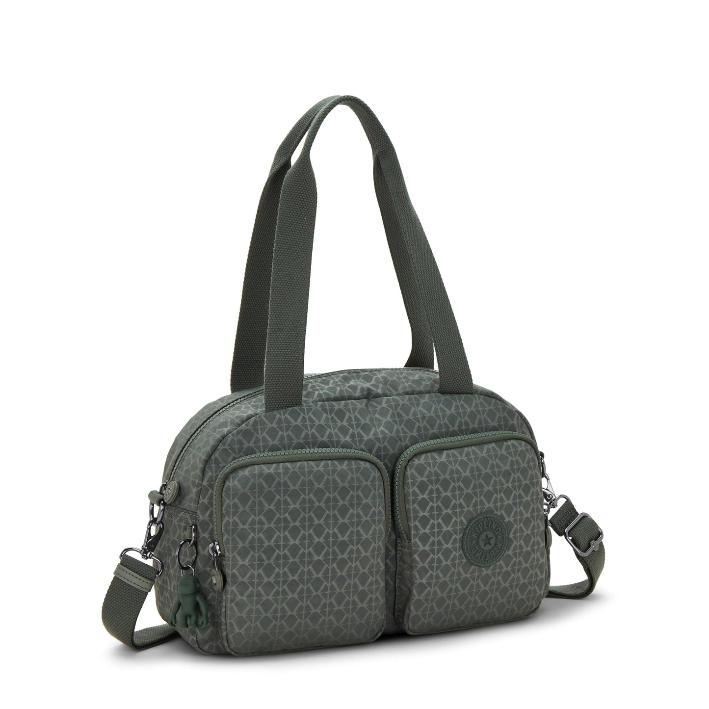 Kipling-Cool Defea-Medium Shoulderbag (With Removable Shoulderstrap)-Sign Green Embosse-I6017-F6C