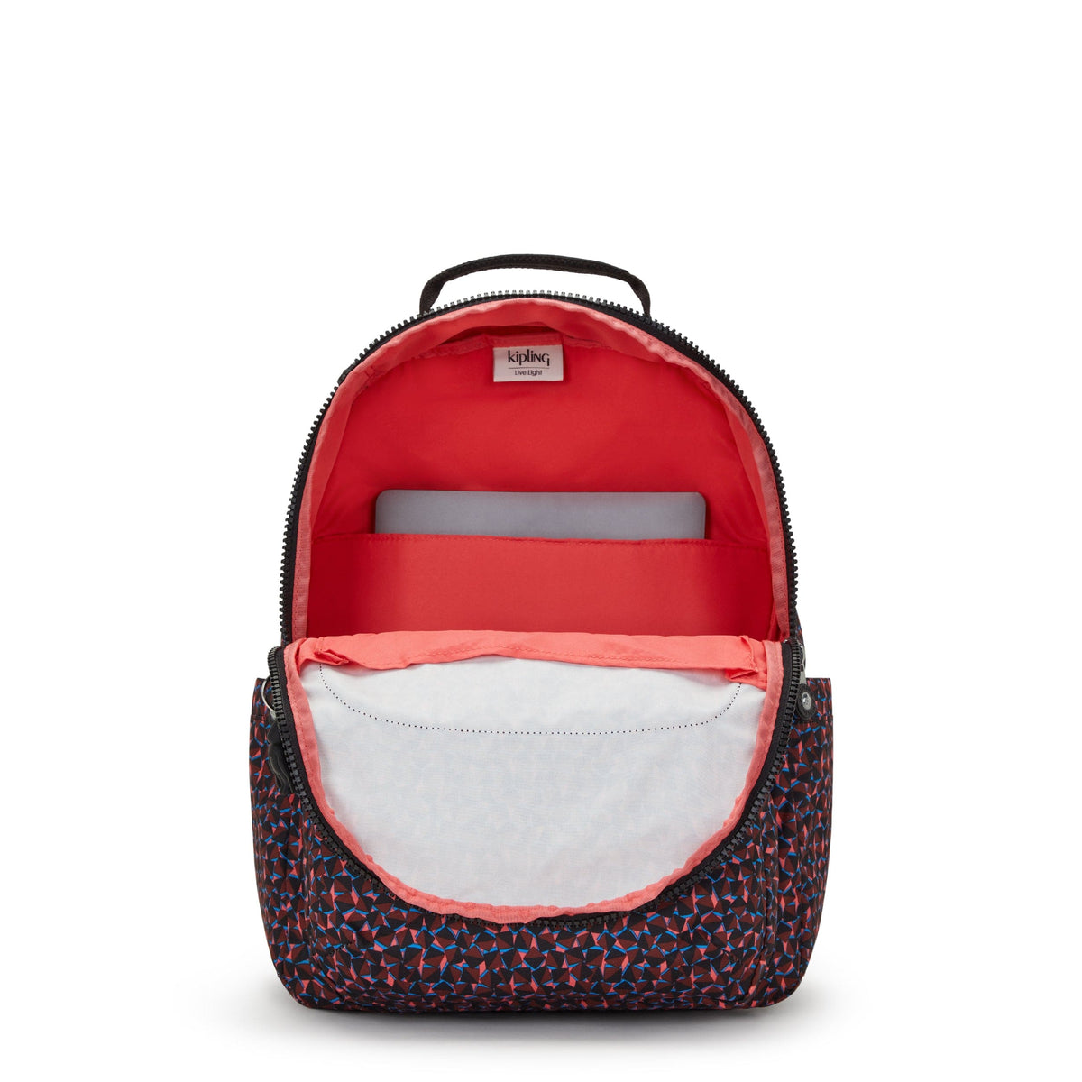 Kipling-Seoul-Large Backpack-Happy Squares-I6269-B3X