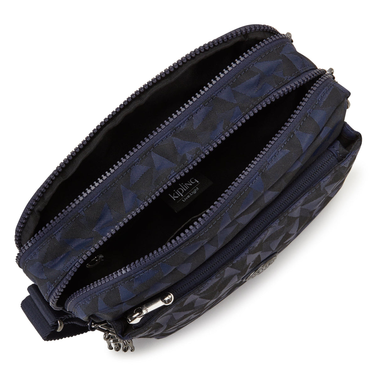 Kipling-Abanu M-Medium Crossbody-Endless Navy Jacquard-I6575-3Qa
