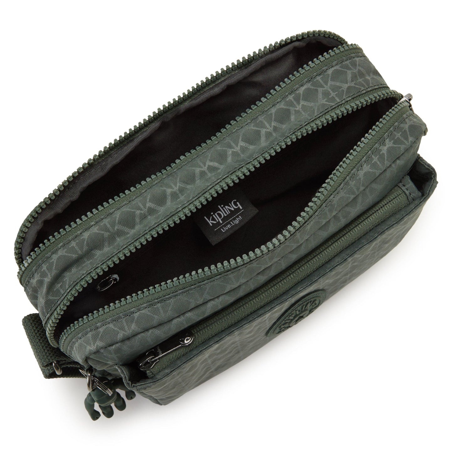 Kipling-Abanu M-Medium Crossbody-Sign Green Embosse-I6831-F6C