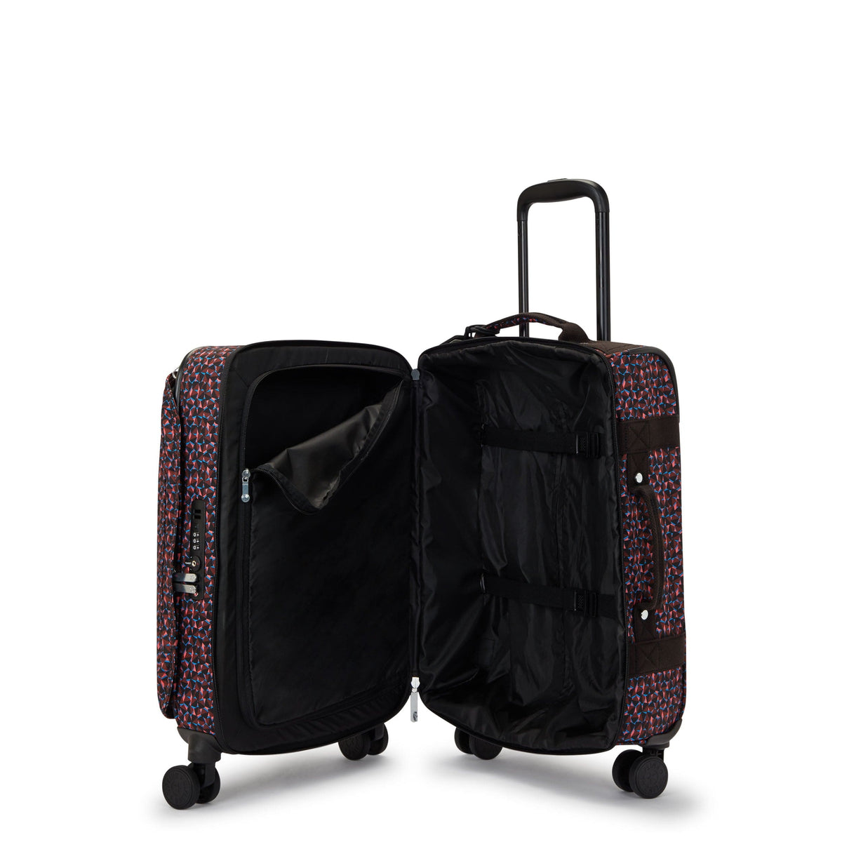 Kipling-Spontaneous S-Small Cabin Size Wheeled Luggage-Happy Squares-I7211-B3X