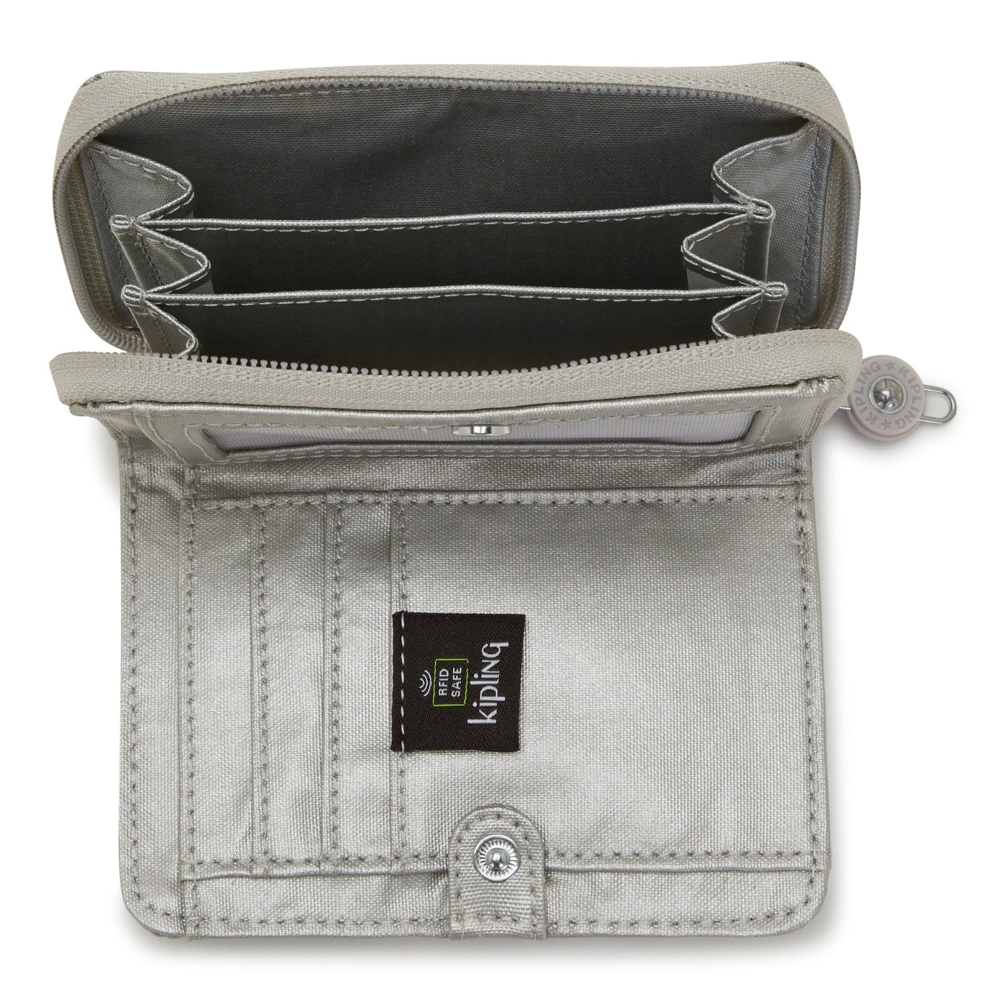 KIPLING-Money Love-Medium Wallet-Bright Metallic-I7276-QD7