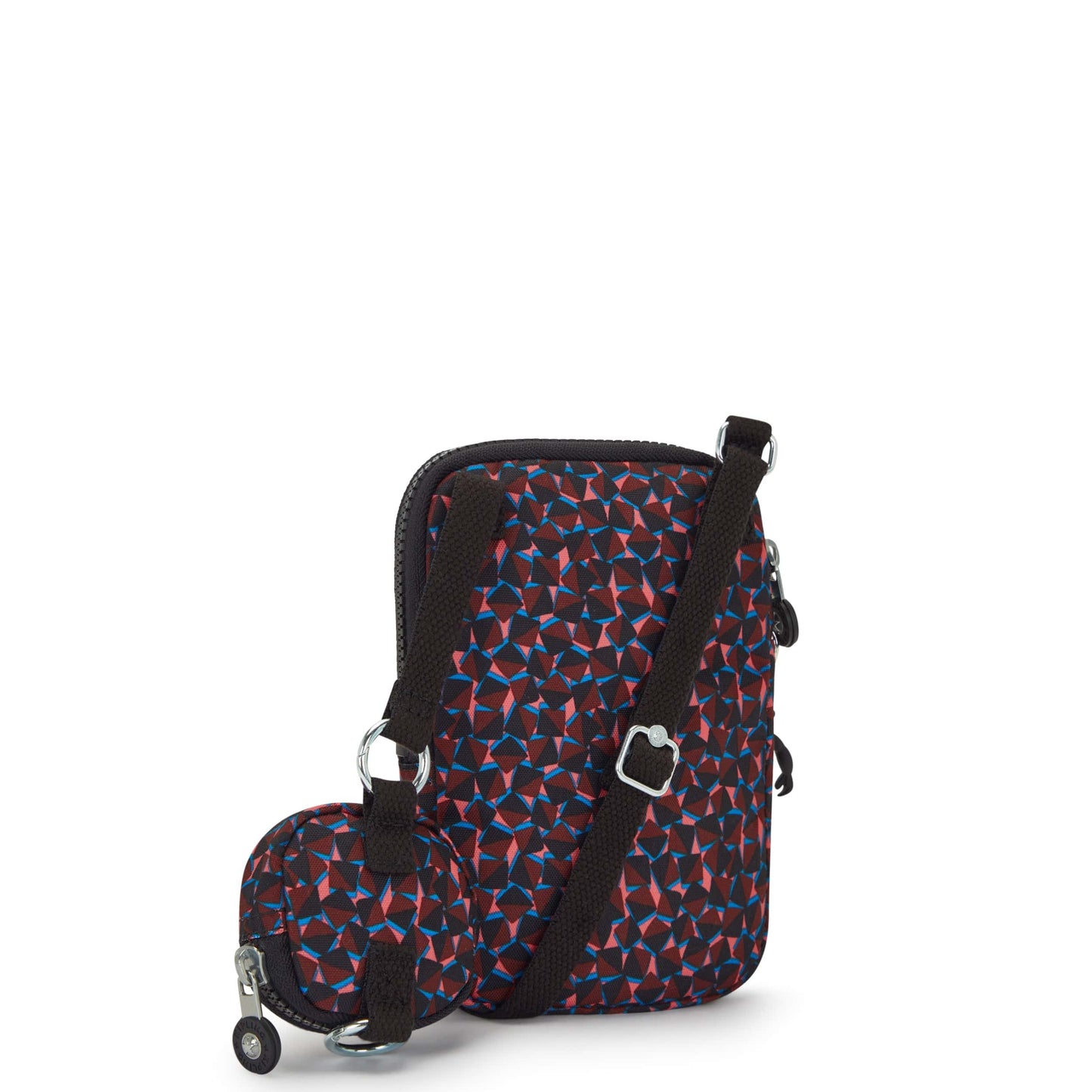 Kipling-Elvin-Phone Bag (With Extra Pouch)-Happy Squares-I7518-B3X