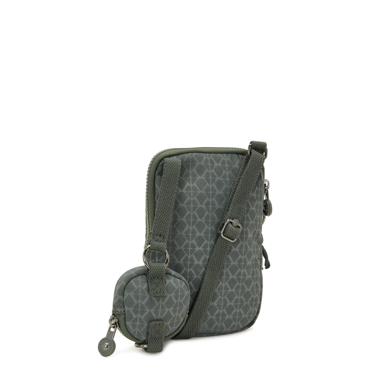 Kipling-Elvin-Phone Bag (With Extra Pouch)-Sign Green Embosse-I7583-F6C