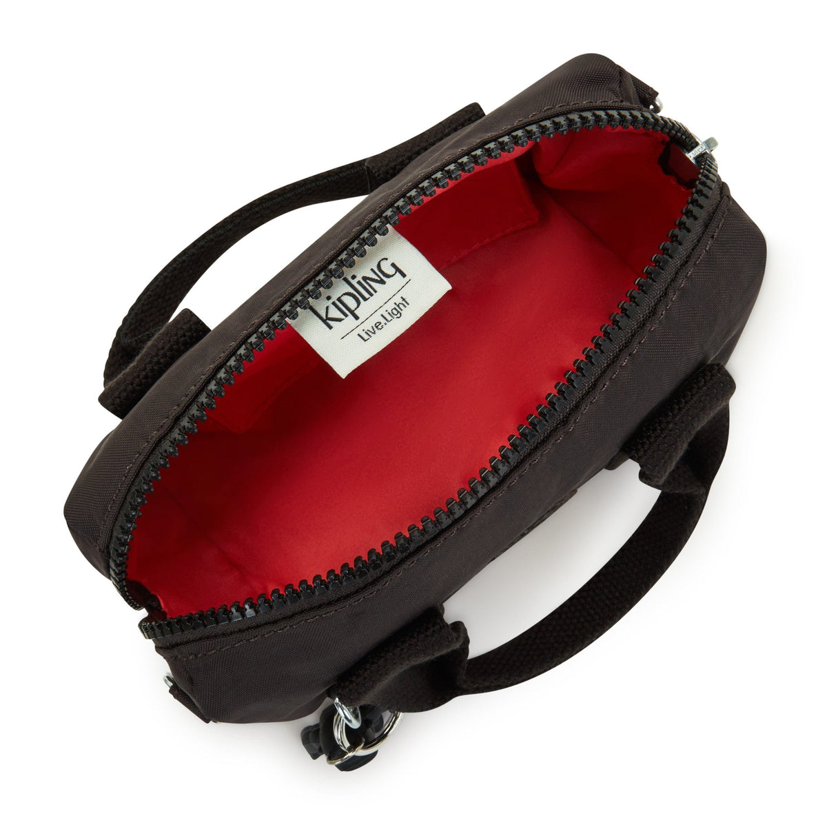Kipling-Bina Mini-Small Handbag (With Detatchable Straps)-Nostalgic Brown-I7614-G1R