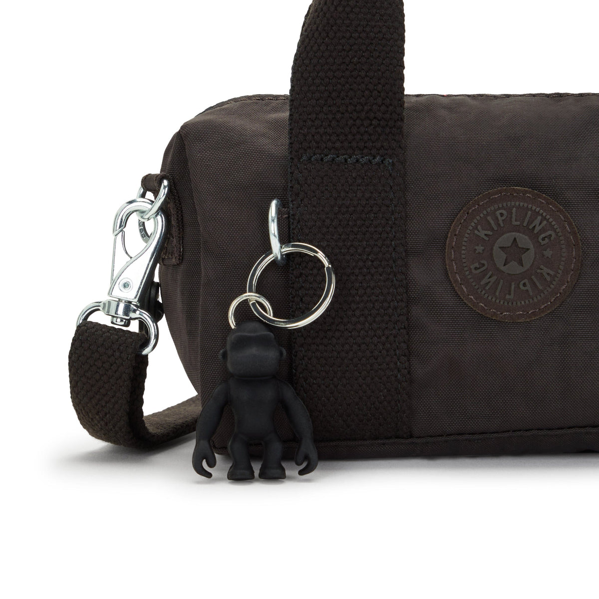 Kipling-Bina Mini-Small Handbag (With Detatchable Straps)-Nostalgic Brown-I7614-G1R