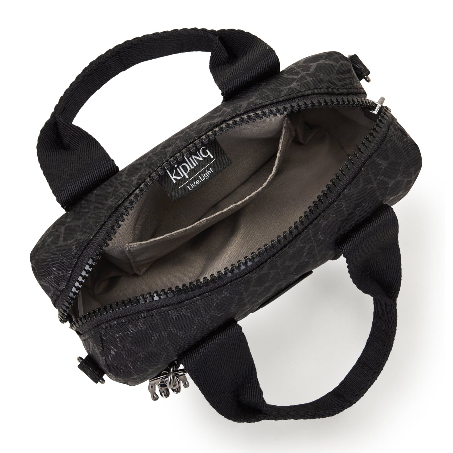 Kipling-Bina Mini-Small Handbag (With Detatchable Straps)-Signature Emb-I7837-K59