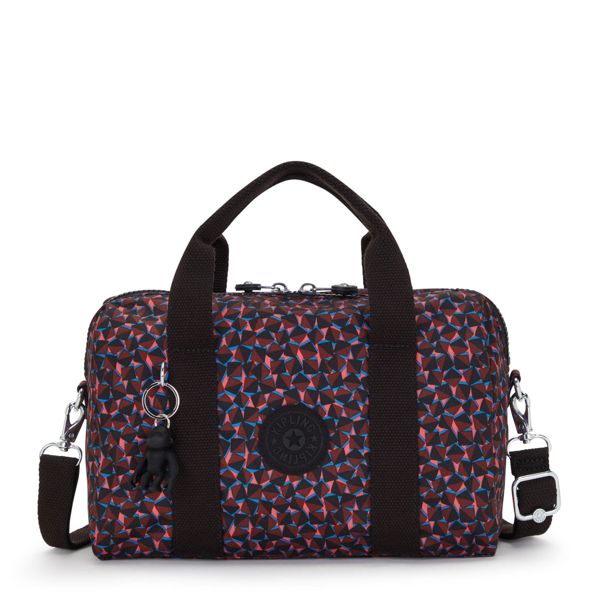 KIPLING-Bina M-Medium Handbag (With Detachable Shoulderstrap)-Happy Squares-I7990-B3X