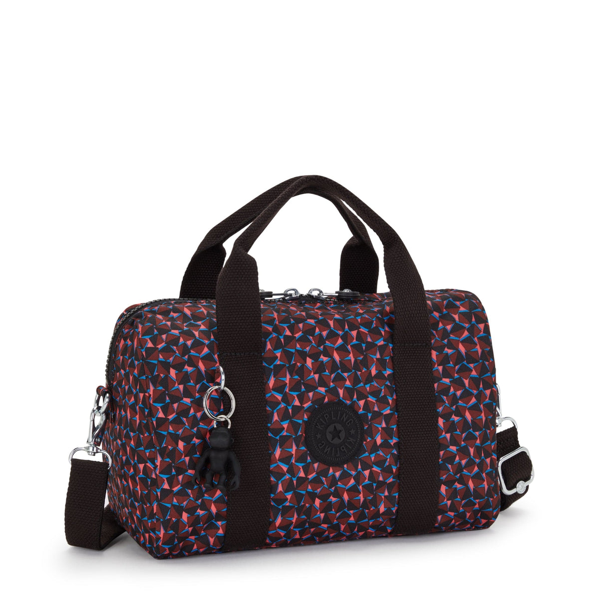 Kipling-Bina M-Medium Handbag (With Detachable Shoulderstrap)-Happy Squares-I7990-B3X