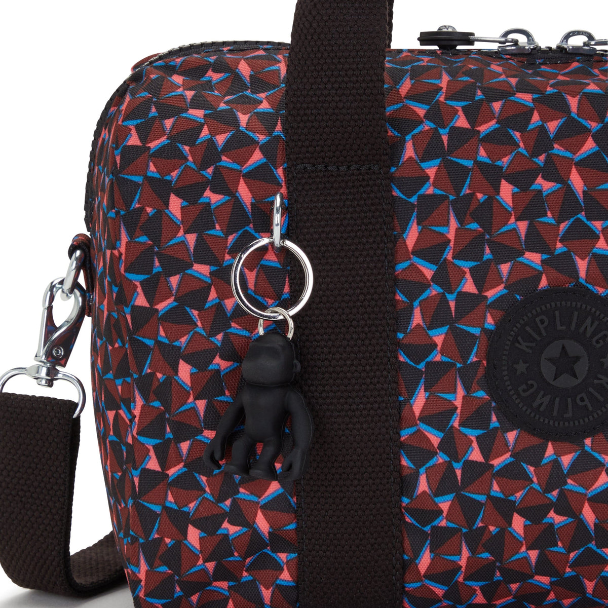 Kipling-Bina M-Medium Handbag (With Detachable Shoulderstrap)-Happy Squares-I7990-B3X