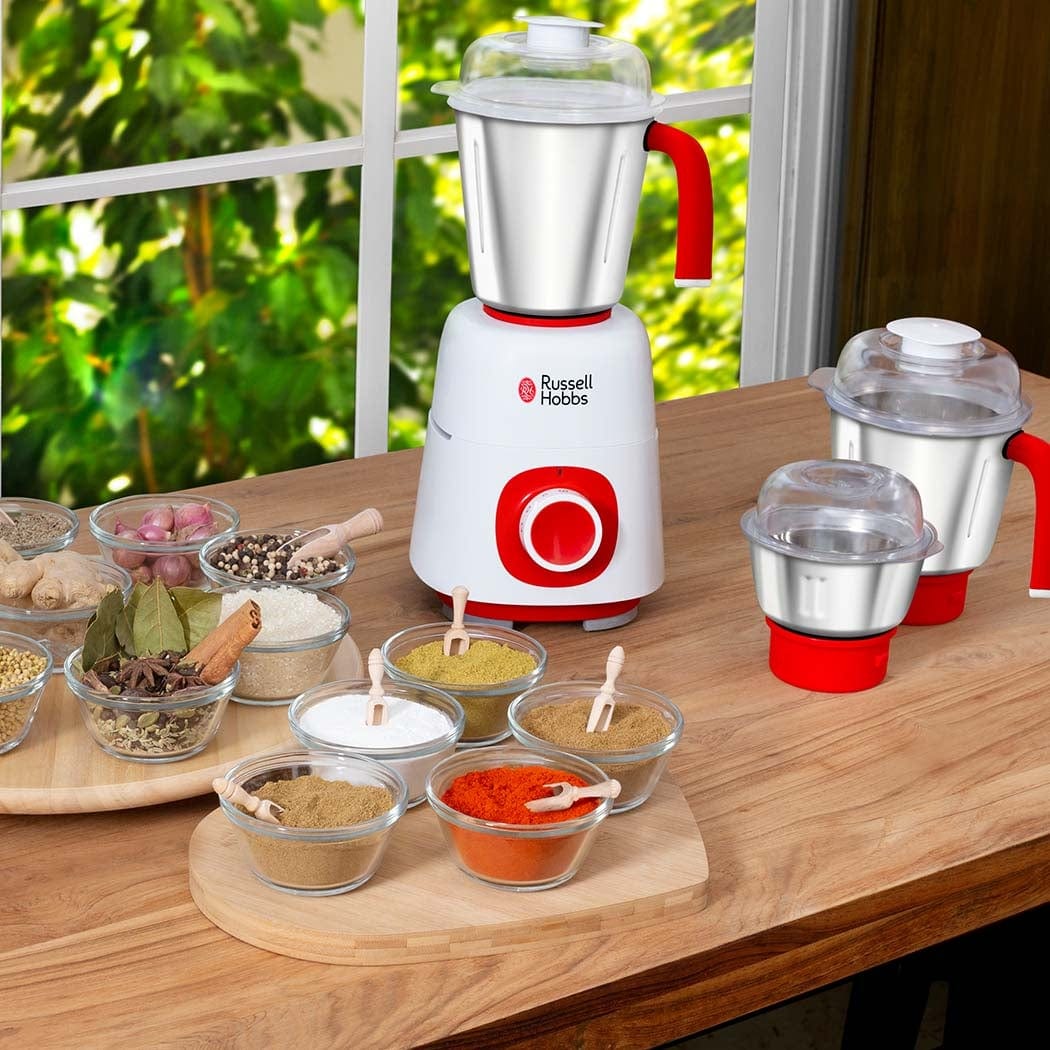Russell Hobbs Mixer Grinder Power With 3 Stainless Steel Jars 550W - MG42504