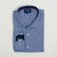 SLIM FIT NAVY HONEYCOMB SINGLE CUFF SHIRT